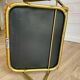 Set of 4 vintage Lafuma CHANTAZUR folding chairs from the 70s in mustard.