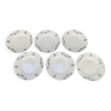 6 Sapho Lonchamp soup plates, iron earth