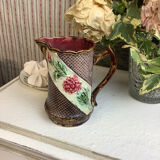 Barbotine pitcher from the 1930s, made in France
