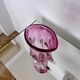 Vase sculptural massif rose, Murano "Sommerso" Artenuove par Pustetto et Zanetti
