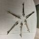 Set of 6 silver metal dachshund knife rests