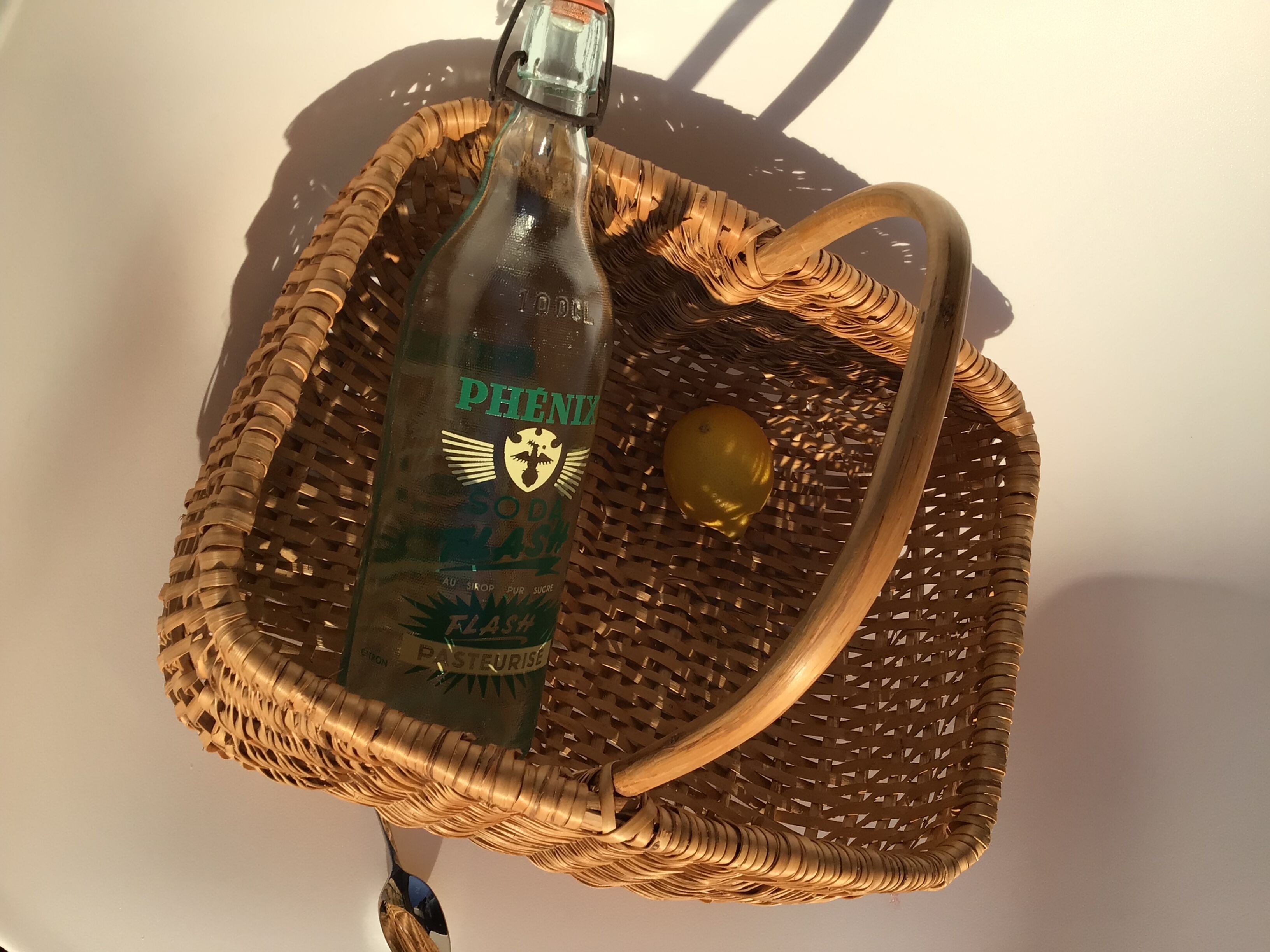 Rectangle braided hand basket