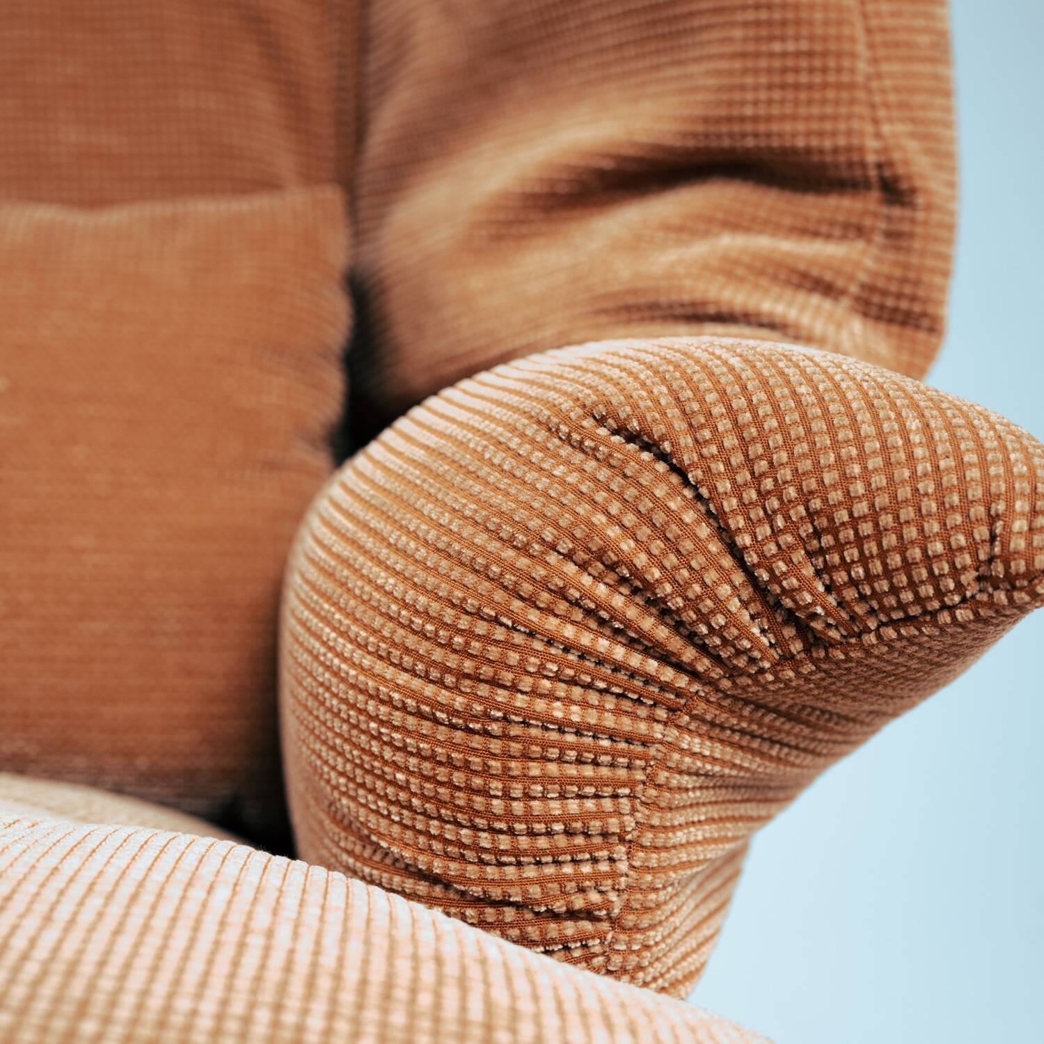 Cassina Portovenere Vico Magistretti wingback peach salmon sofa Maralunga