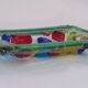 Empty millefiori-style glass pocket
