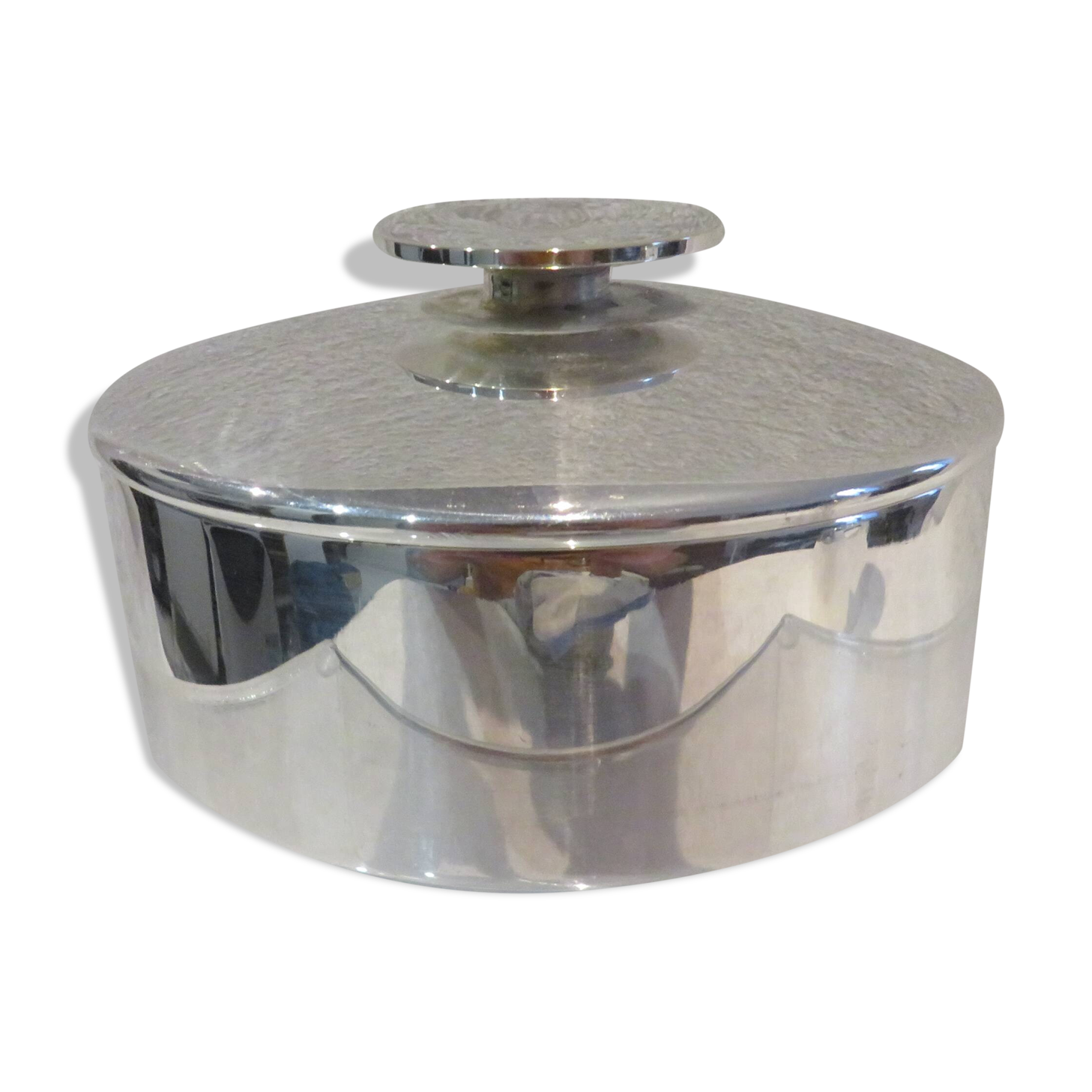 Christofle silver plated sugar bowl, Mercury model, Lino Sabattini