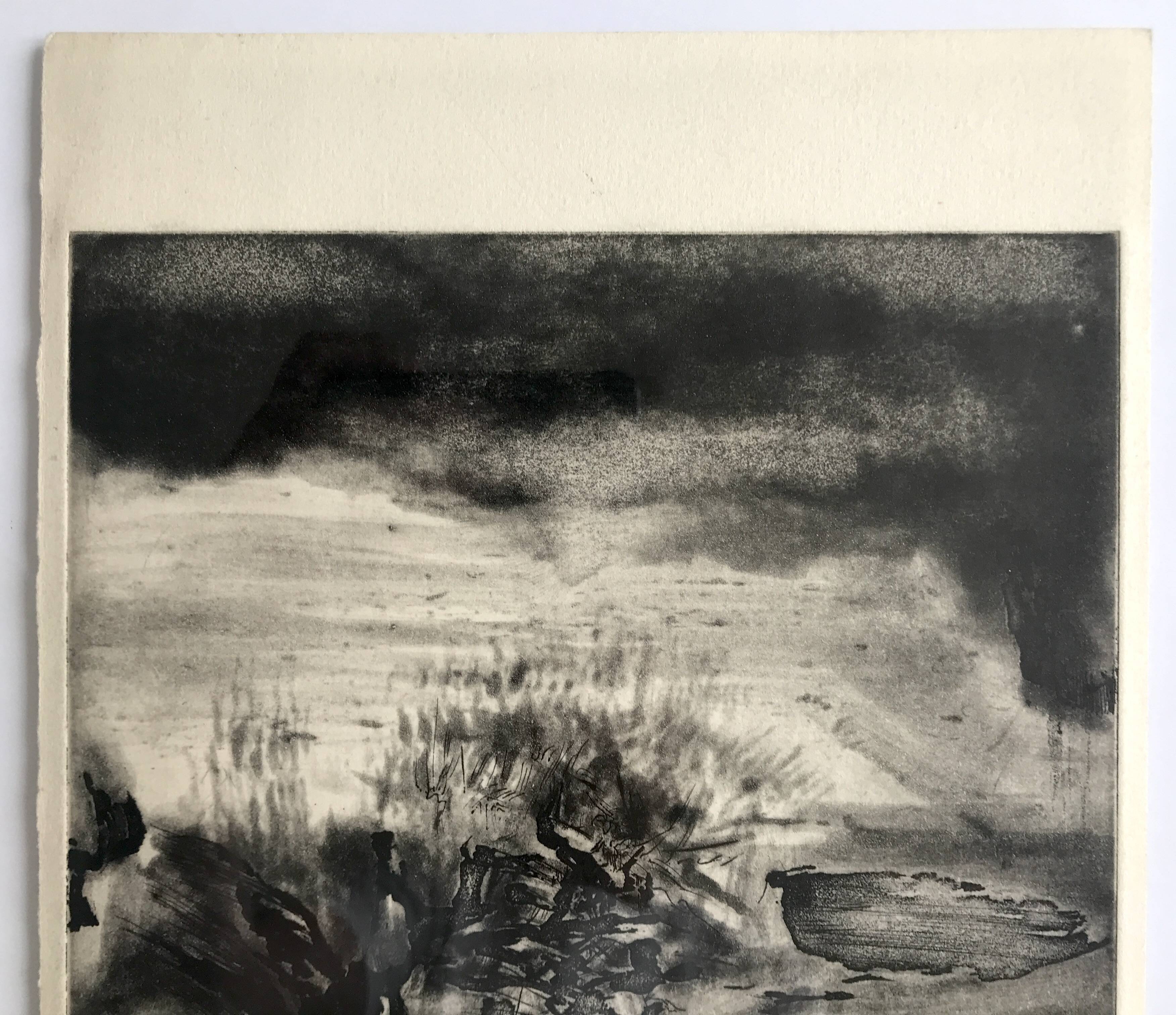 ZAO Wou-ki, Plate of 33 Moderna Mästare, 1979. Lithograph