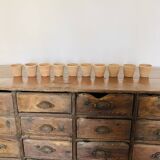Lot of 10 terracotta pots circa 1930 graineterie