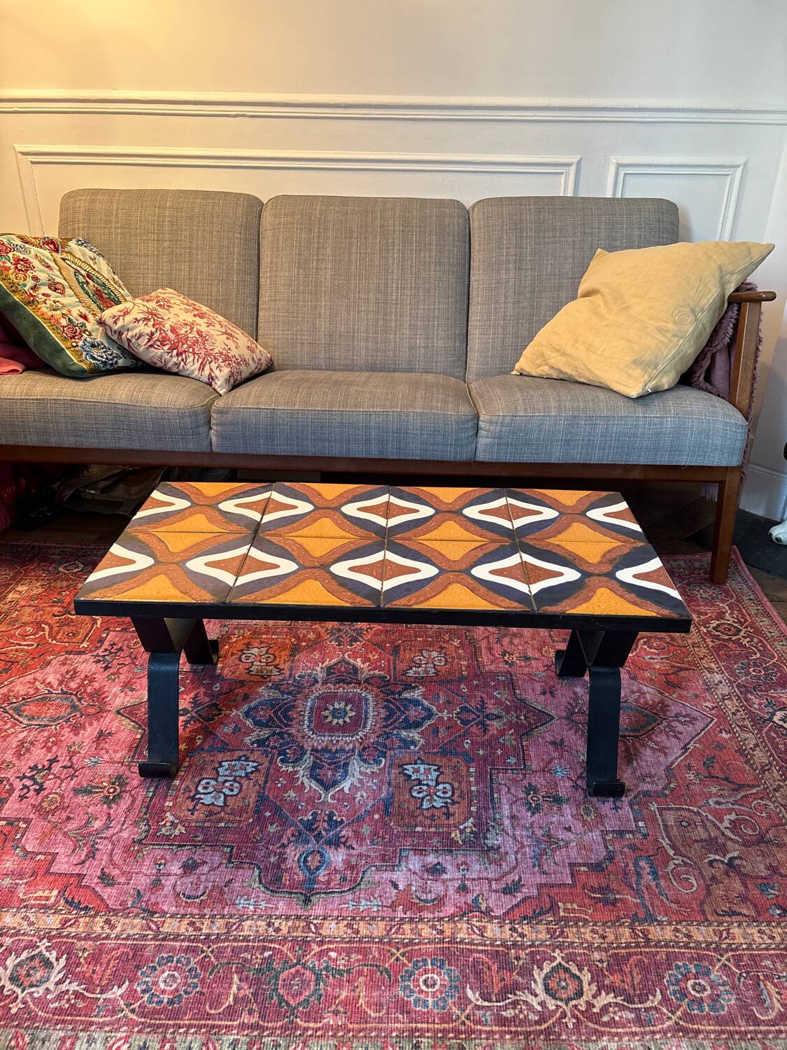 1970s earthenware coffee table