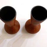 Pair of West Germany matte vases