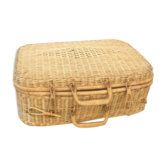 Wicker suitcase