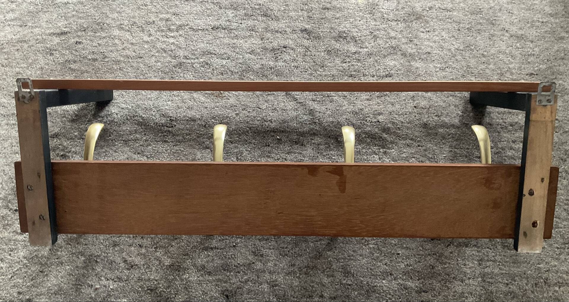 Scandinavian coat rack wardrobe in teak from the 1960s.