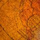 Vintage world map, old illuminated planisphere, terrestrial globe