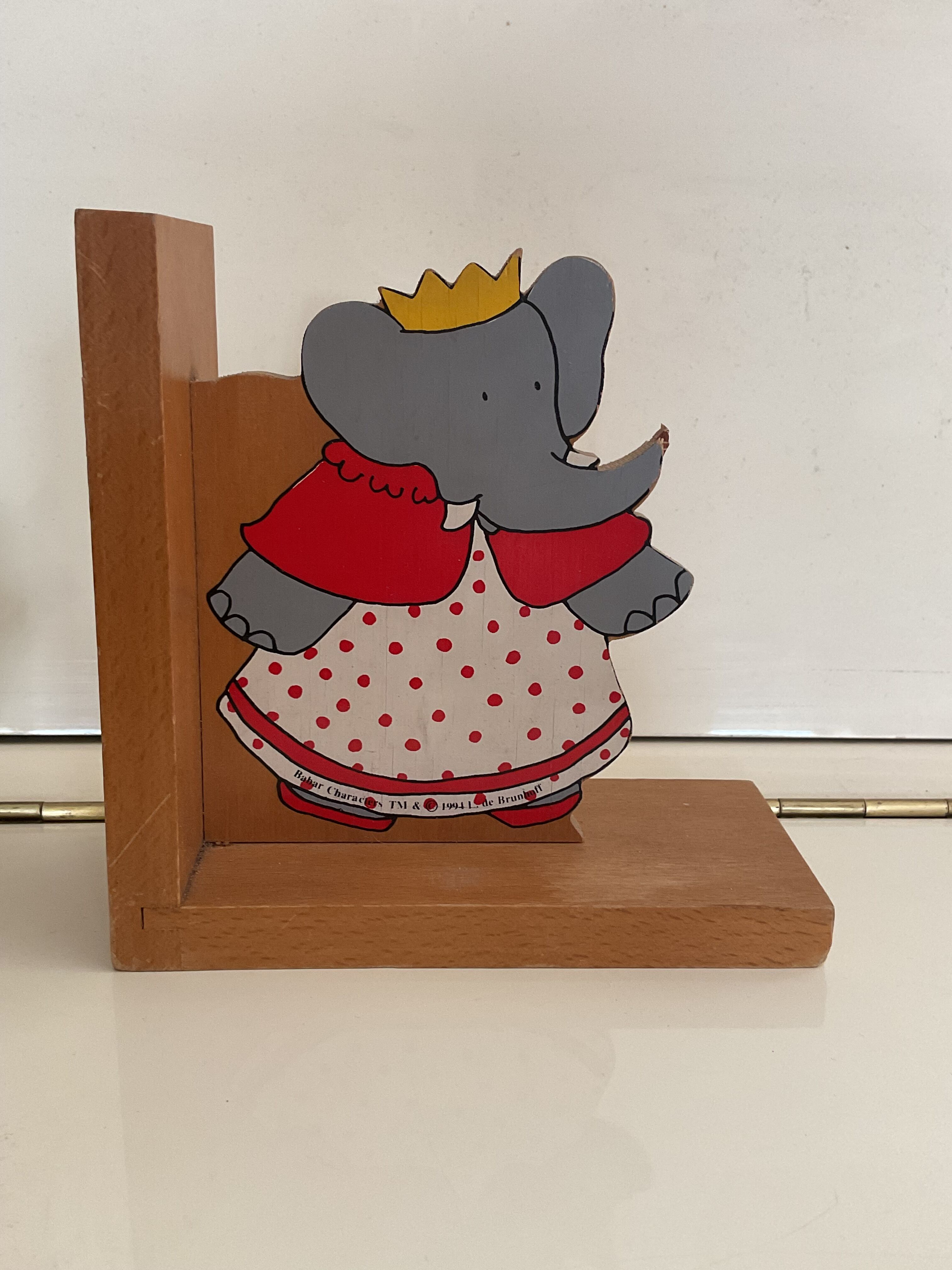 Serres livres Babar en bois