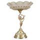 20th-Century Metal Fruit Bowl with Cherub, 1890s