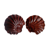 Shell cuts in roccoco earthenware