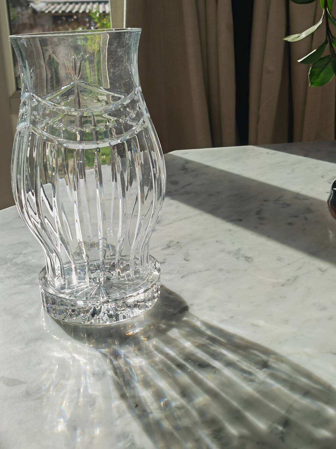 Cut crystal tealight holder
