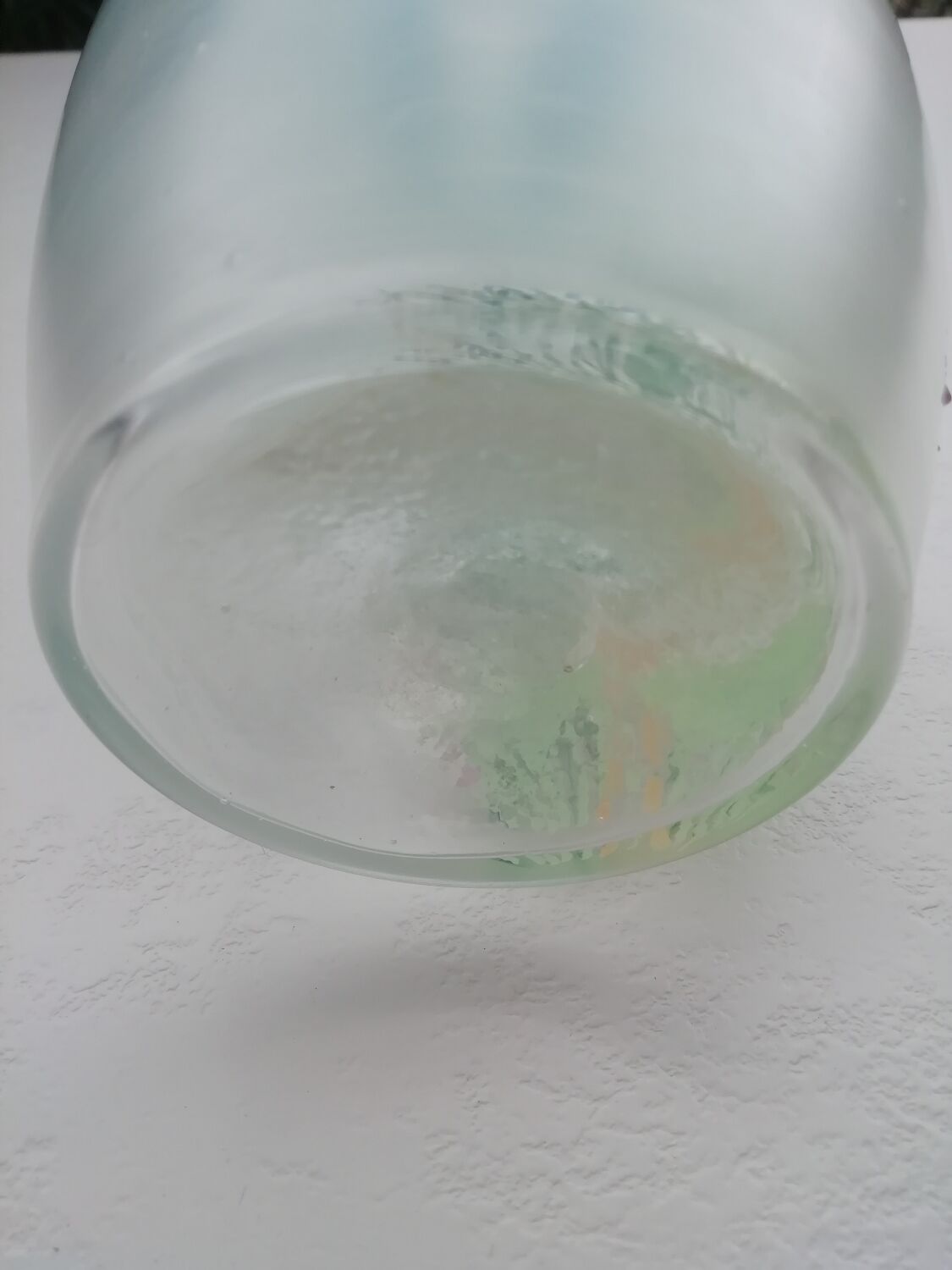 Enameled decorative carafe