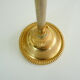 Brass chandelier with glass globe, 4 arrows
