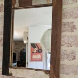 Teak mirror
