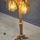 Rustic oak and Murano glass floor lamp, 1960s