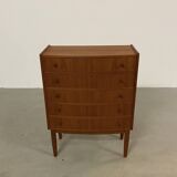 Paire de commodes vintage en teck Kai Kristiansen