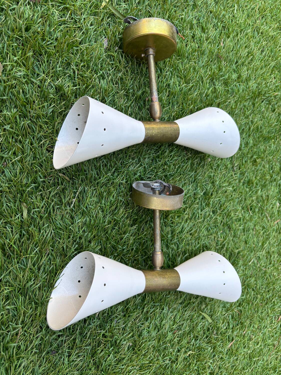 Appliques sconces « Papillon » style mid-century Stilnovo