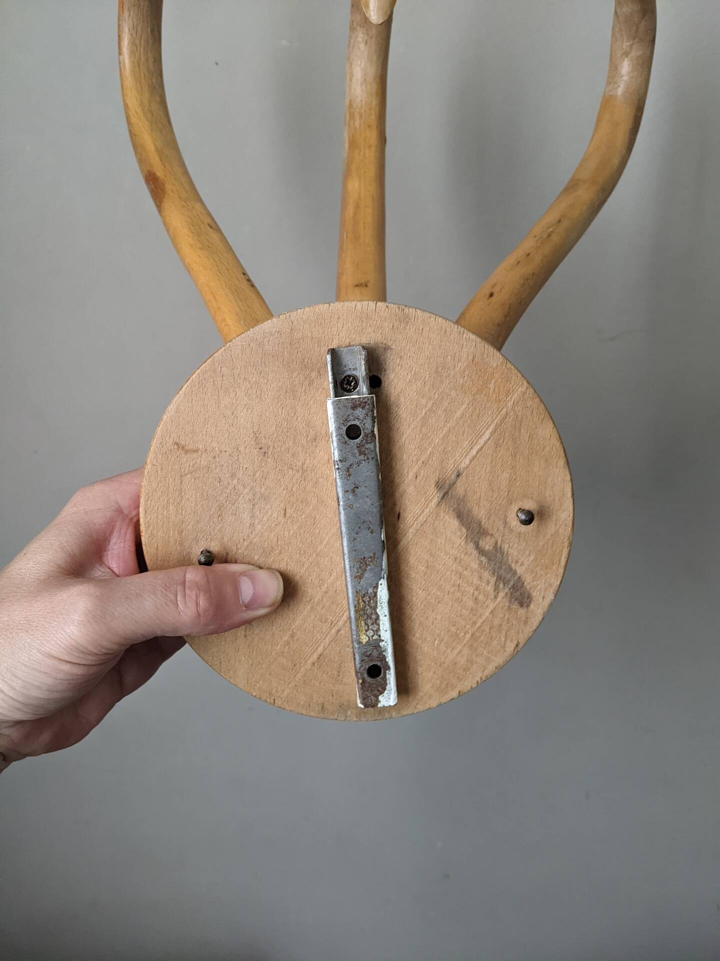 Porte manteau thonet vintage en bois courbé