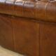 Brown leather Chesterfield sofa