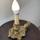 Small classic antique gold table lamp, H17 D12