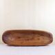 Plat en bois brut art populaire