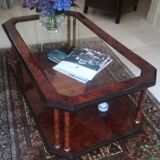 Mahogany bramble coffee table and elm magnifying glass