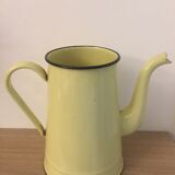 Yellow enamelled coffee maker