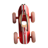 Wooden toy E Racer Hape formula 1 in red bamboo