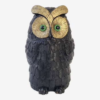 Vintage owl ice bucket 1970