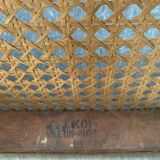 Set of three Jacob & Josef Kohn caned chairs