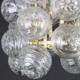 1 of 3 Small Spectacular Sputnik Suspension with Snowballs Doria, Germany, 1970s
