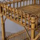 Vintage 1960s Italian-design bamboo bar cart