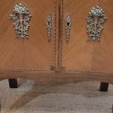 Louis XV style display case in marquetry