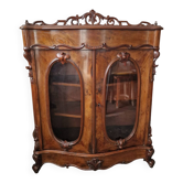 Bibliotheque basse vitrine Napoleon III