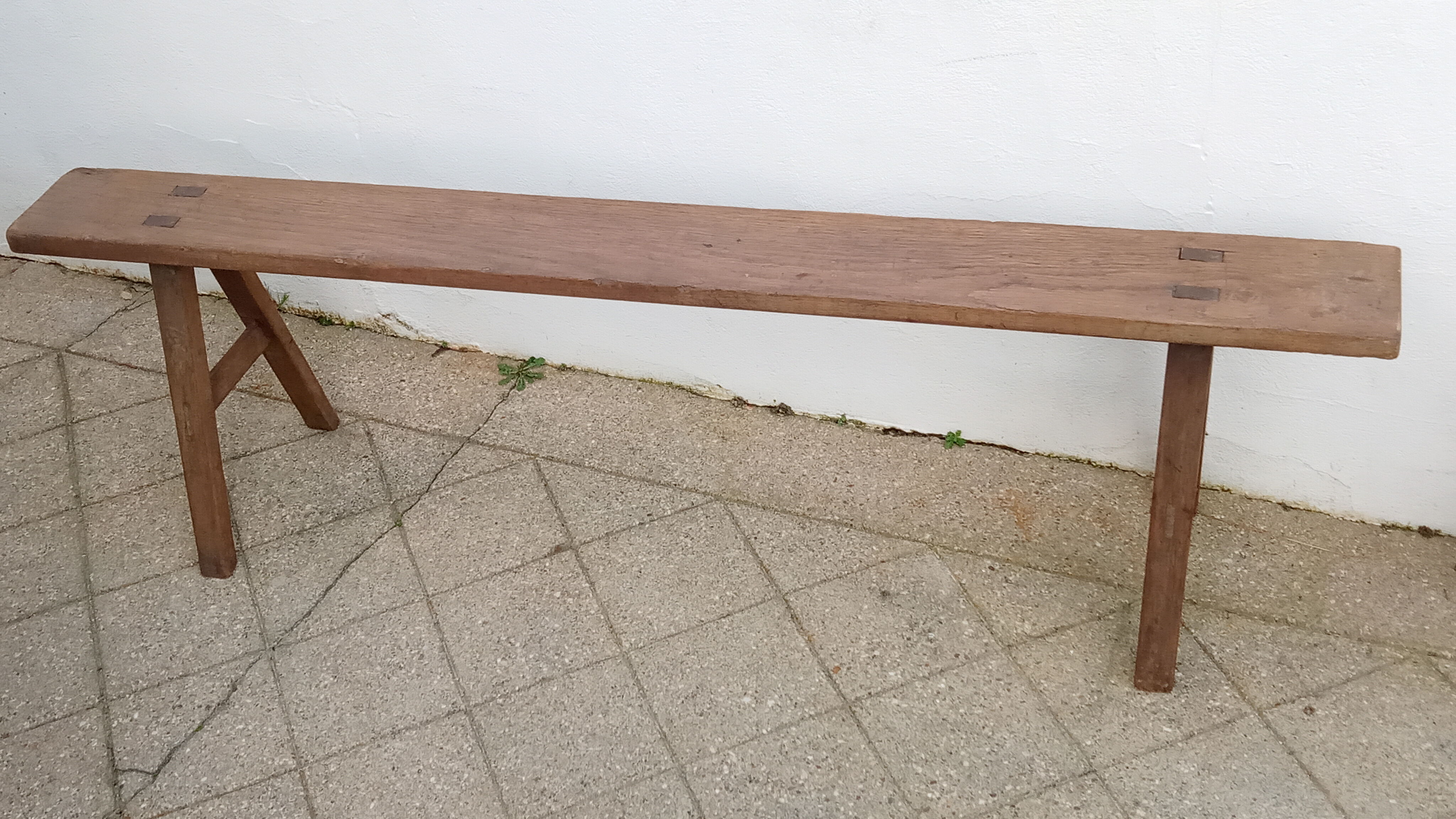 Oak farm bench