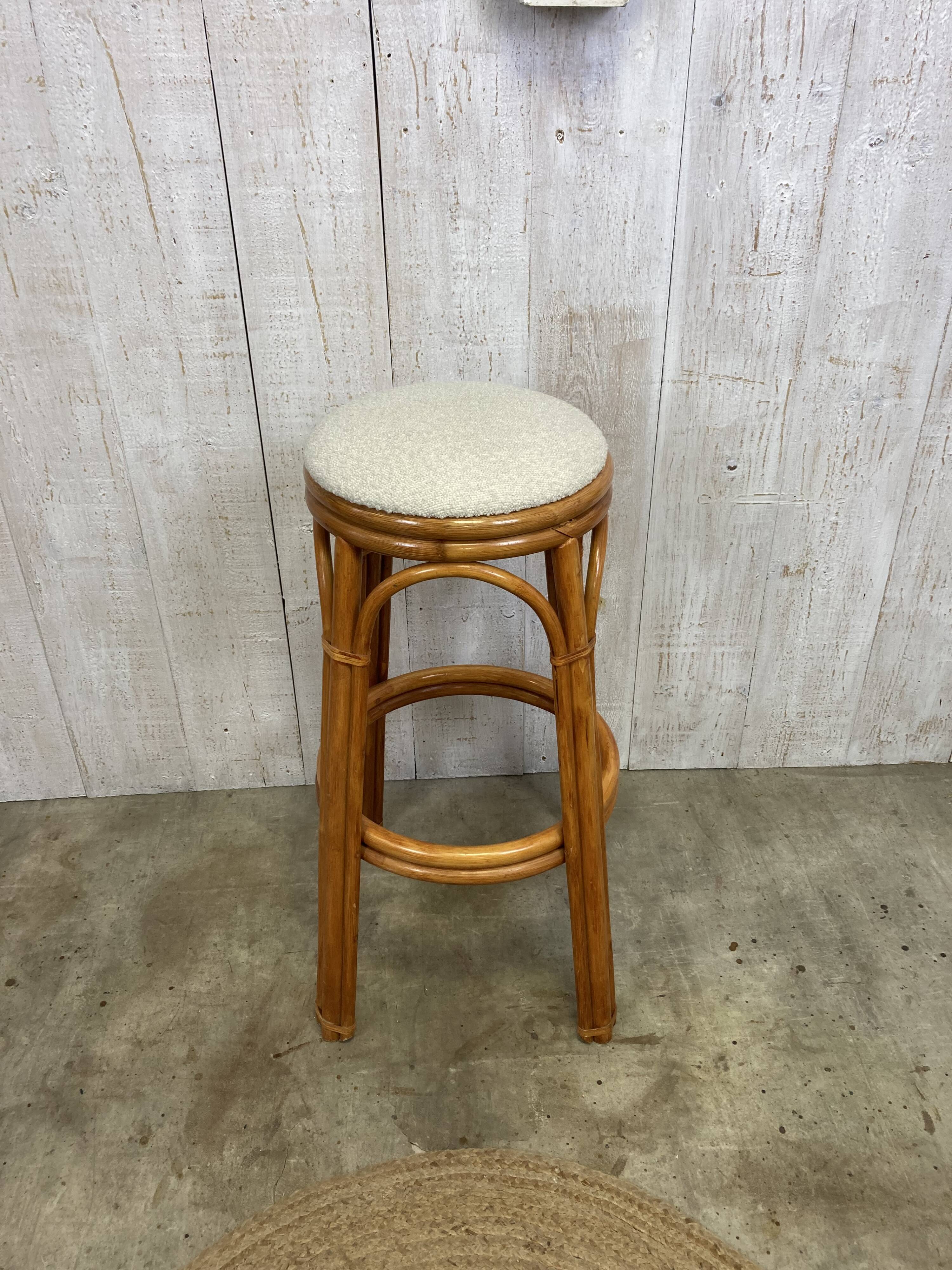 Rattan bar stool