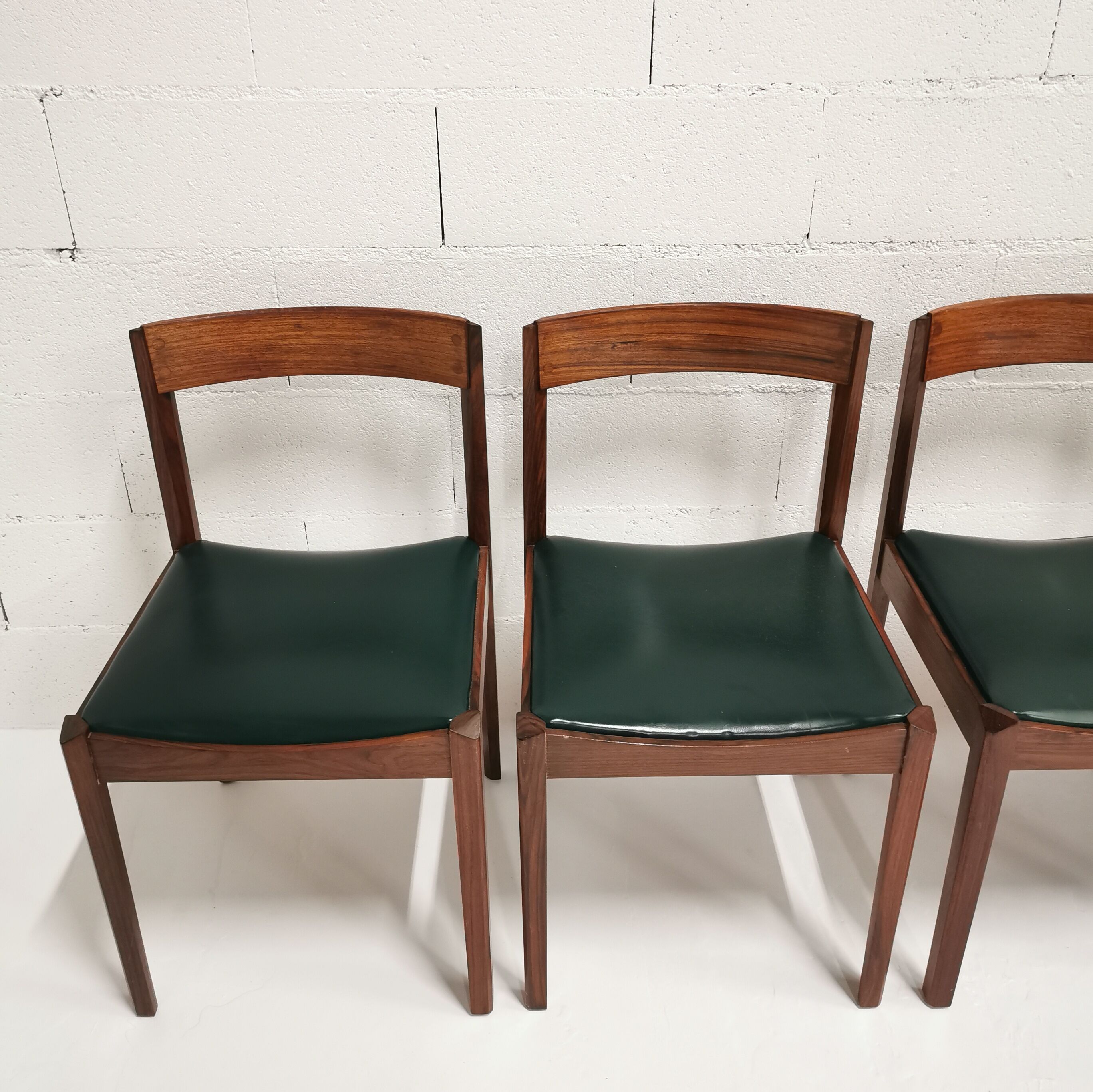Set of 6 italian rosewood chairs, gessef, 1960