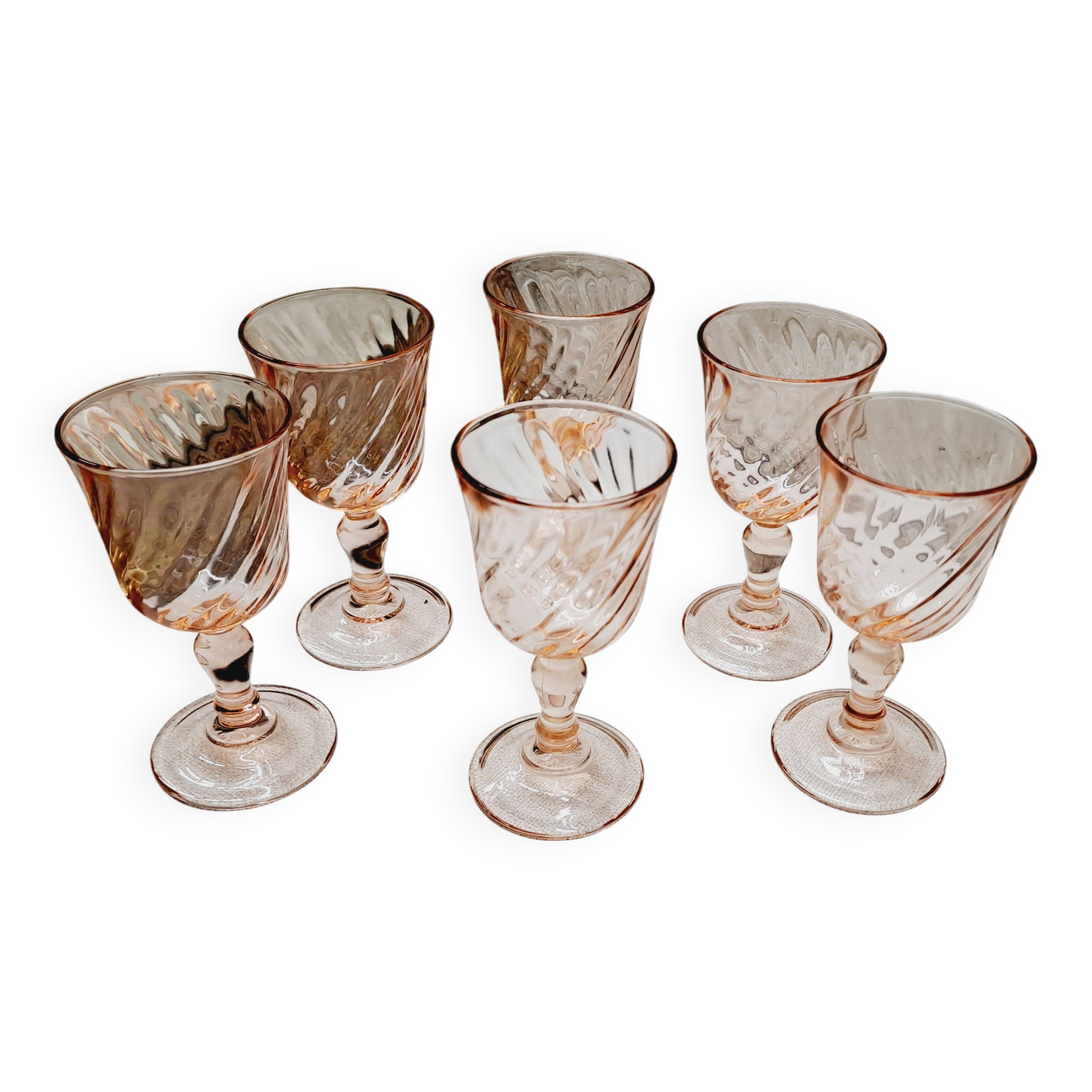 Set of 6 Rosaline digestif glasses