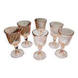 Set of 6 Rosaline digestif glasses