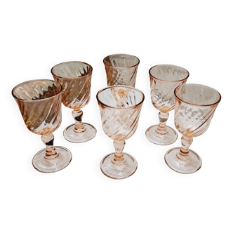 Set of 6 Rosaline digestif glasses