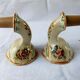 Pair wall lamp earthenware porcelain luminaire candle holder
