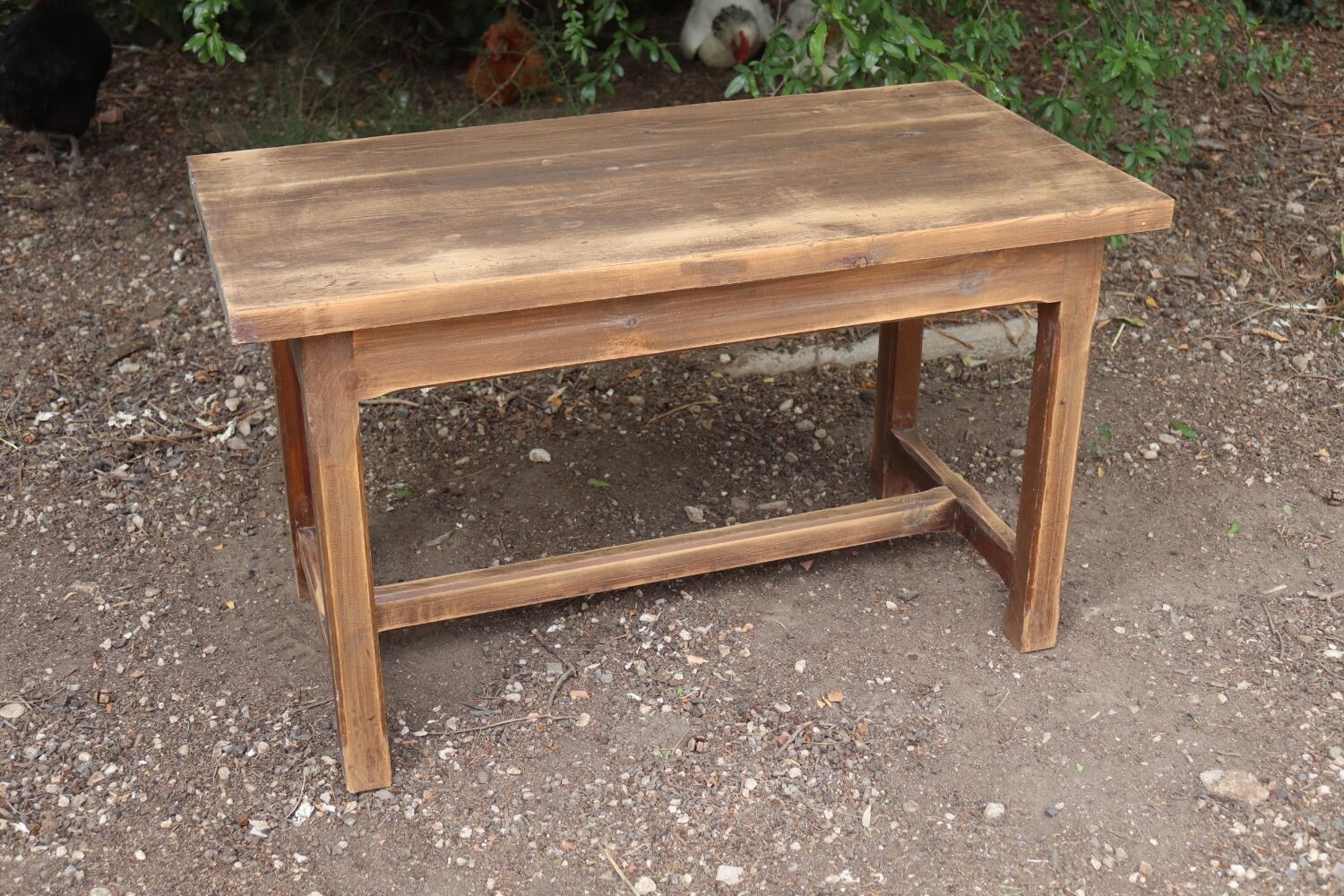 Small oak side table