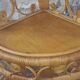Vintage rattan notch shelf