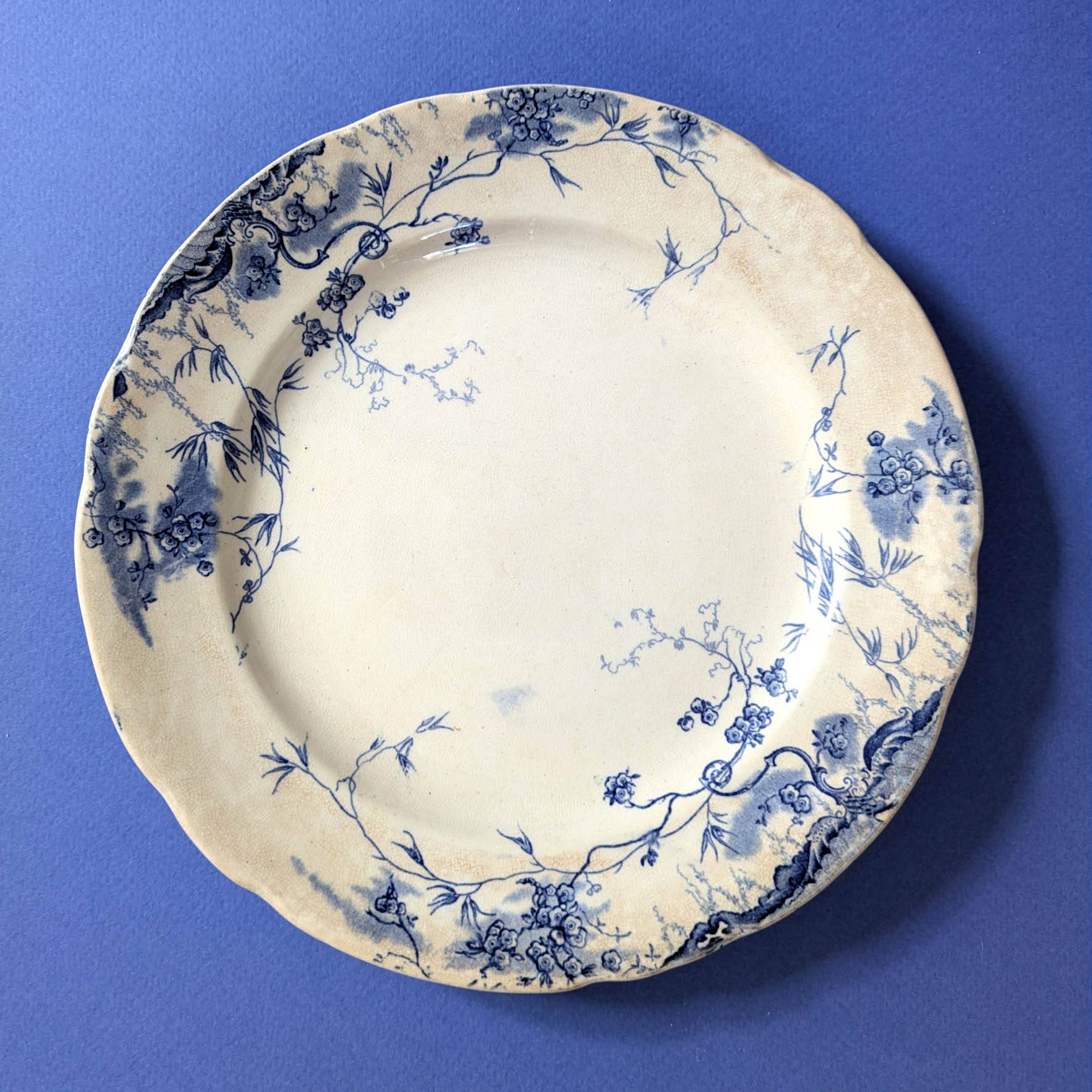 Set of 5 Empire Works Stoke on Trent "Zephyr" series dessert plates