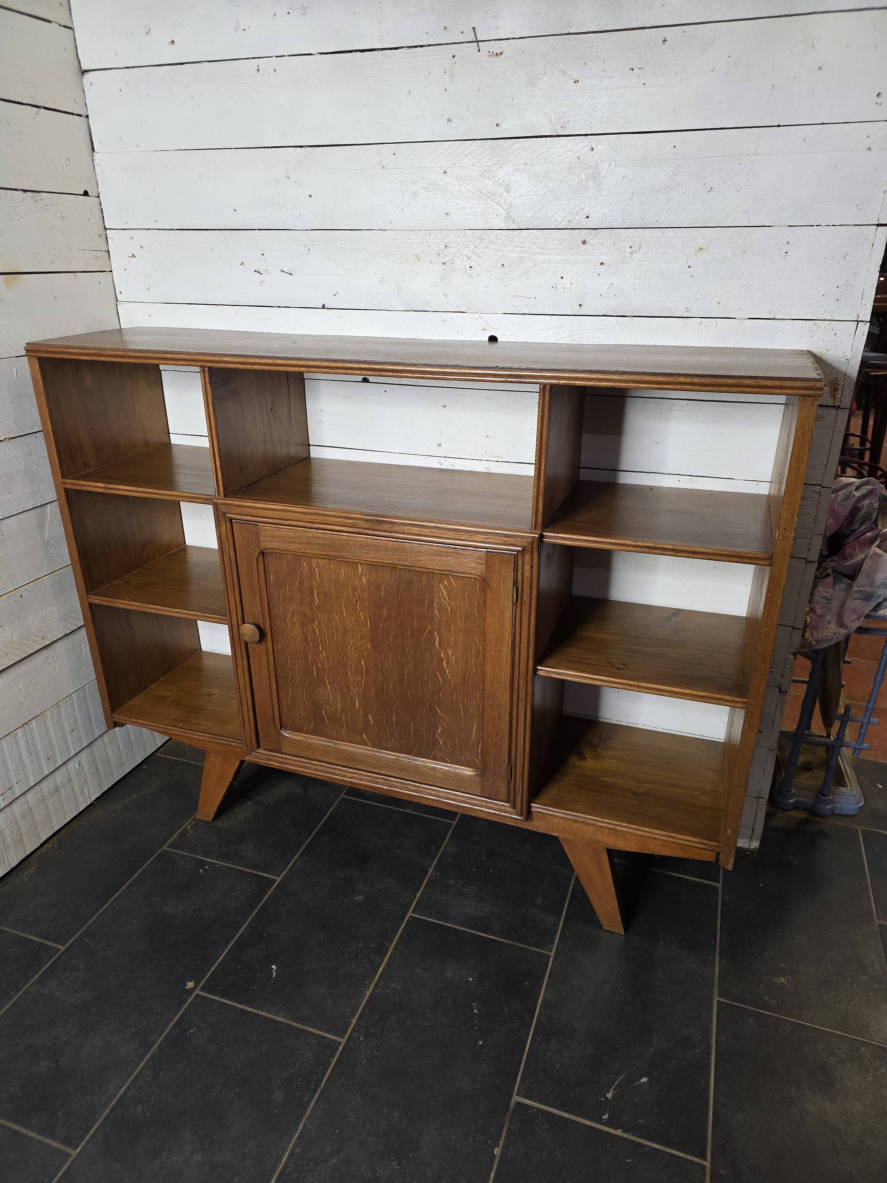Vintage 60s bookcase sideboard